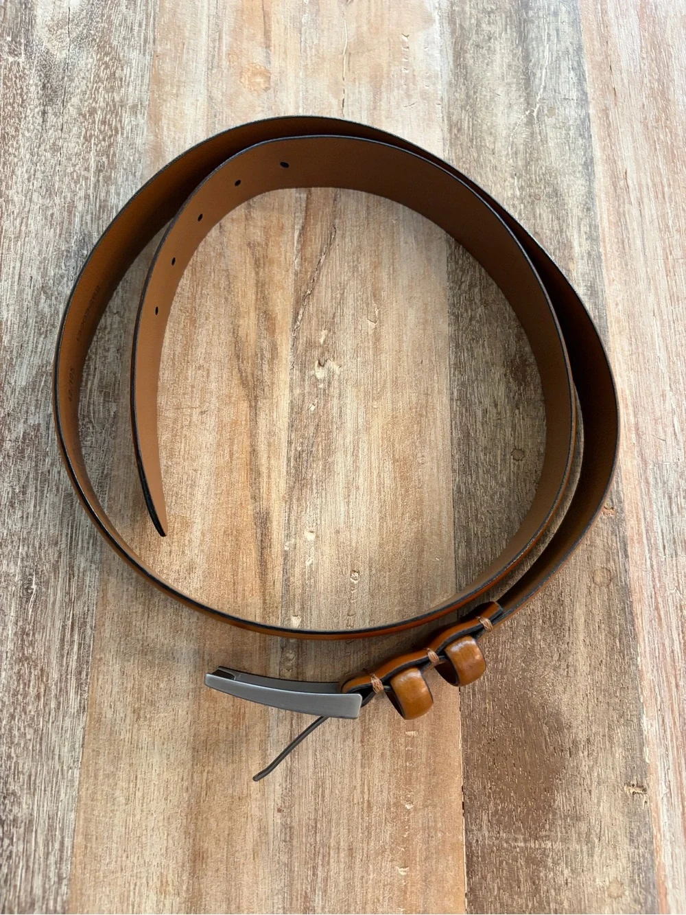 Joseph Abboud Men’s Leather‎ Belt Size 42 / 105 Brown Handcrafted in Italy EUC